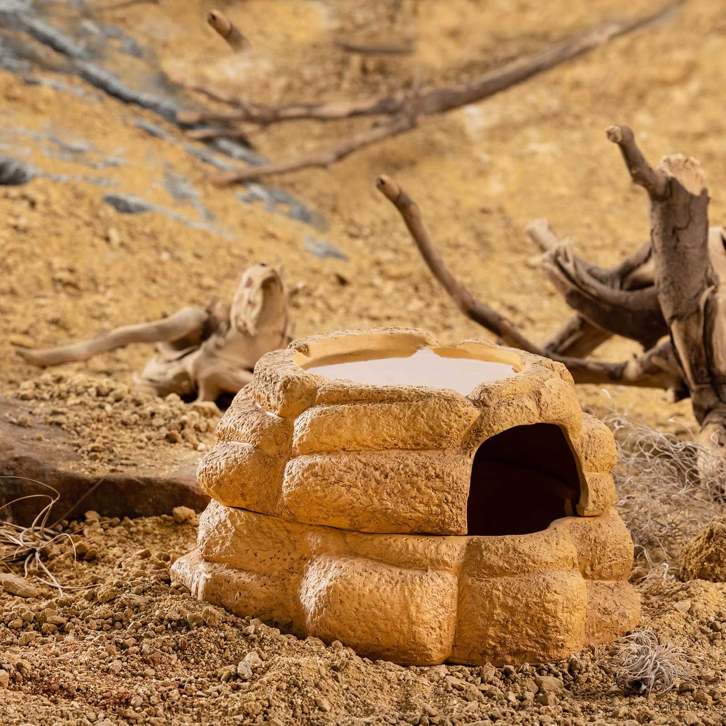 Exo Terra Big Rock – Feuchtigkeitsspeichernde Keramik-Höhle