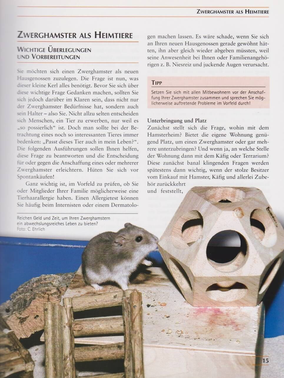 B-Ware NTV Zwerghamster Biologie, Haltung, Zucht der Gattung Calomyscidae