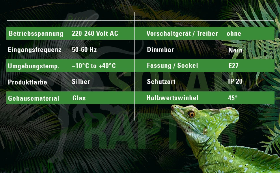SOLAR RAPTOR® UV-Mischlichtstrahler UVB