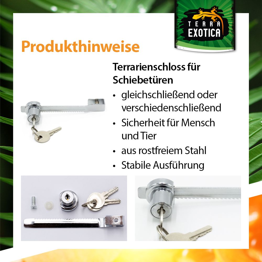 Terra Exotica Terrarienschloss – für Schiebescheiben Schloss