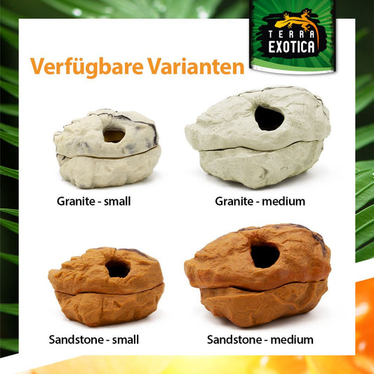 Terra Exotica Hiding Shelter – Sandstone oder Granit