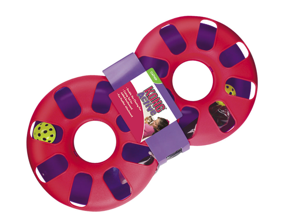 KONG Cat Active Eight Track Katzenspielzeug mit Catnip