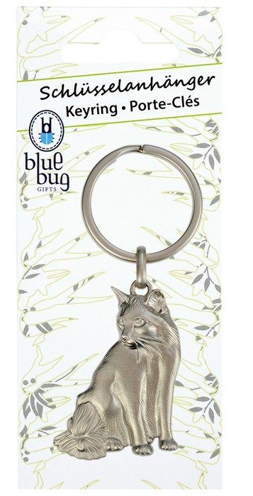 Happy Ross Schlüsselanhänger Katze Blue Bug 3D Anhänger