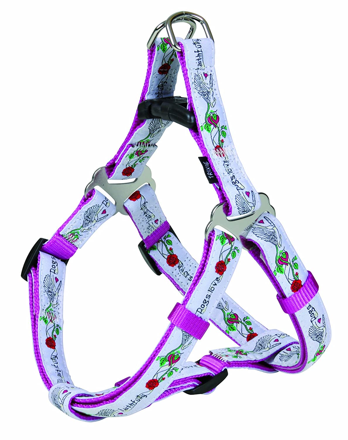 Trixie Modern Art „Faithfully“ Hundegeschirr XL – Beere