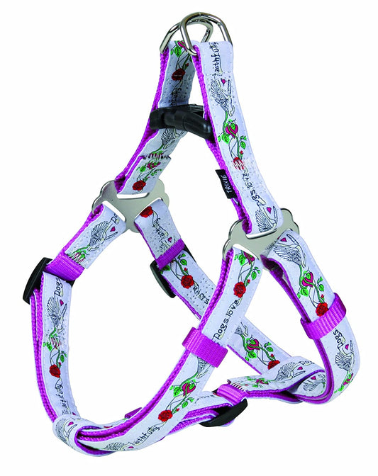 Trixie Modern Art „Faithfully“ Hundegeschirr XL – Beere