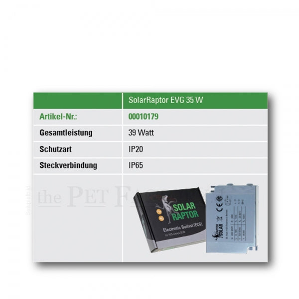 SOLAR RAPTOR® EVG – Elektronisches Vorschaltgerät