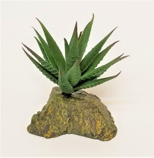 Lucky Reptile Tiger Aloe – künstliche Terrarienpflanze, ca. 8 cm hoch