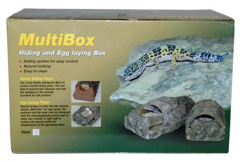 Lucky Reptile Multi Box – Multifunktionale Versteck- und Eiablagehöhle
