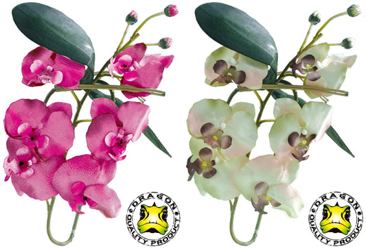 DRAGON Orchideenzweig mit Blüten ca. 80cm