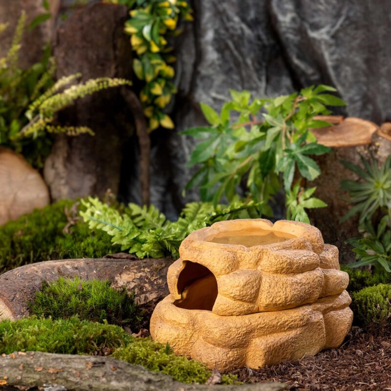 Exo Terra Big Rock – Feuchtigkeitsspeichernde Keramik-Höhle