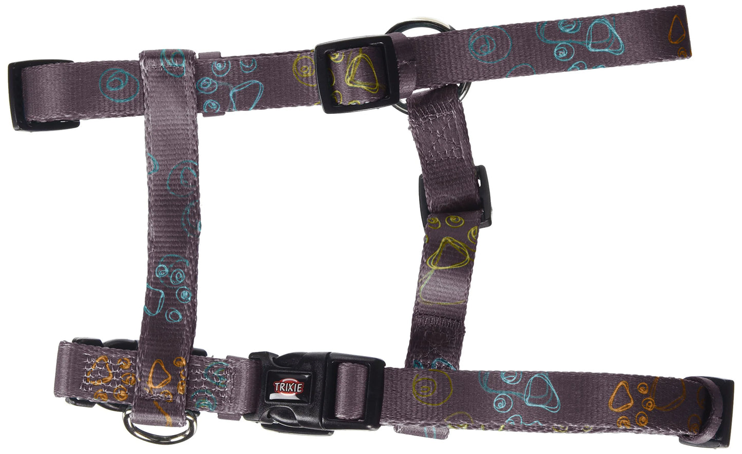 Trixie Jimmy H-Geschirr – Braun mit Pfoten Motiv