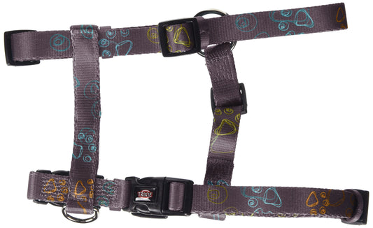 Trixie Jimmy H-Geschirr – Braun mit Pfoten Motiv
