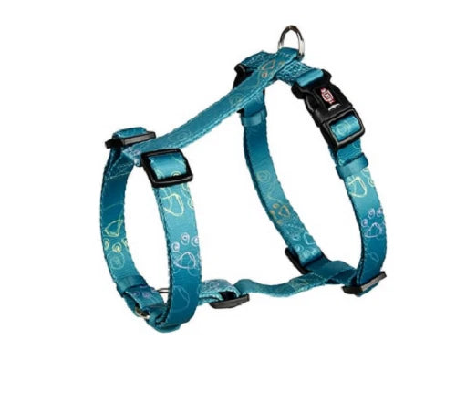 Trixie Jimmy H-Geschirr – Braun mit Pfoten Motiv