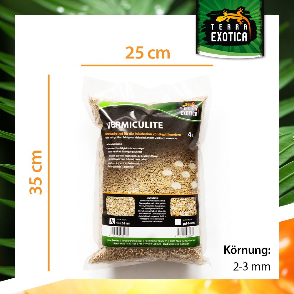 Terra Exotica Vermiculite – Fein (2–3 mm) 4L