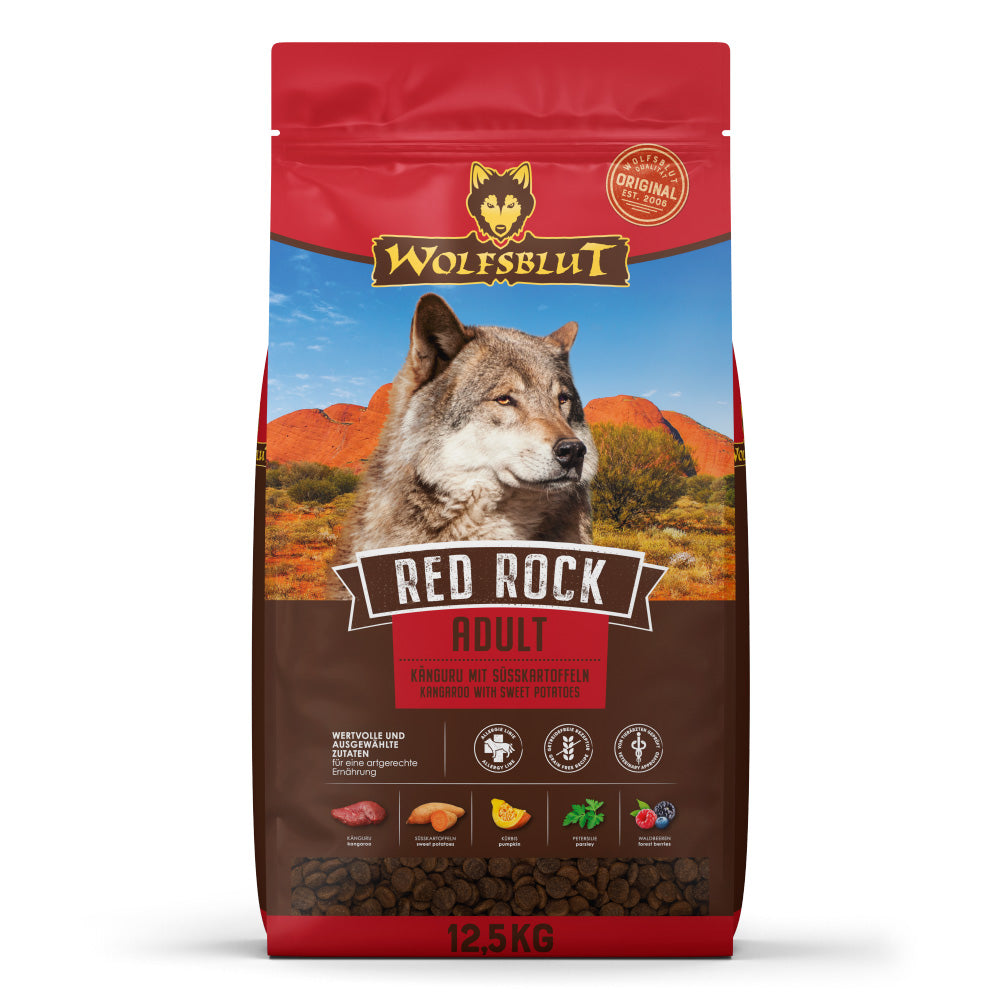 Wolfsblut Adult Red Rock Trockenfutter mit Kängurufleisch und Süßkartoffeln