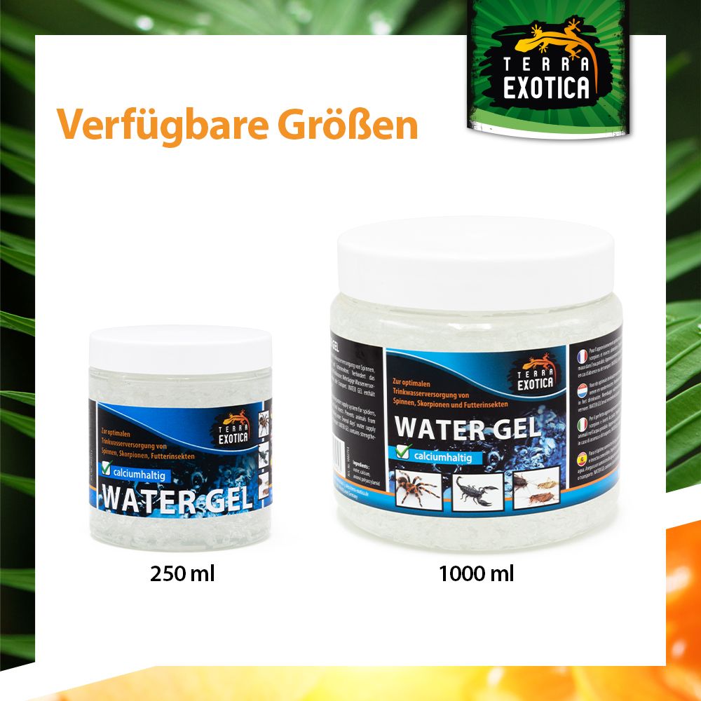 Terra Exotica Water Gel – Trinkwasserversorgung für Spinnen, Skorpione und Futterinsekten