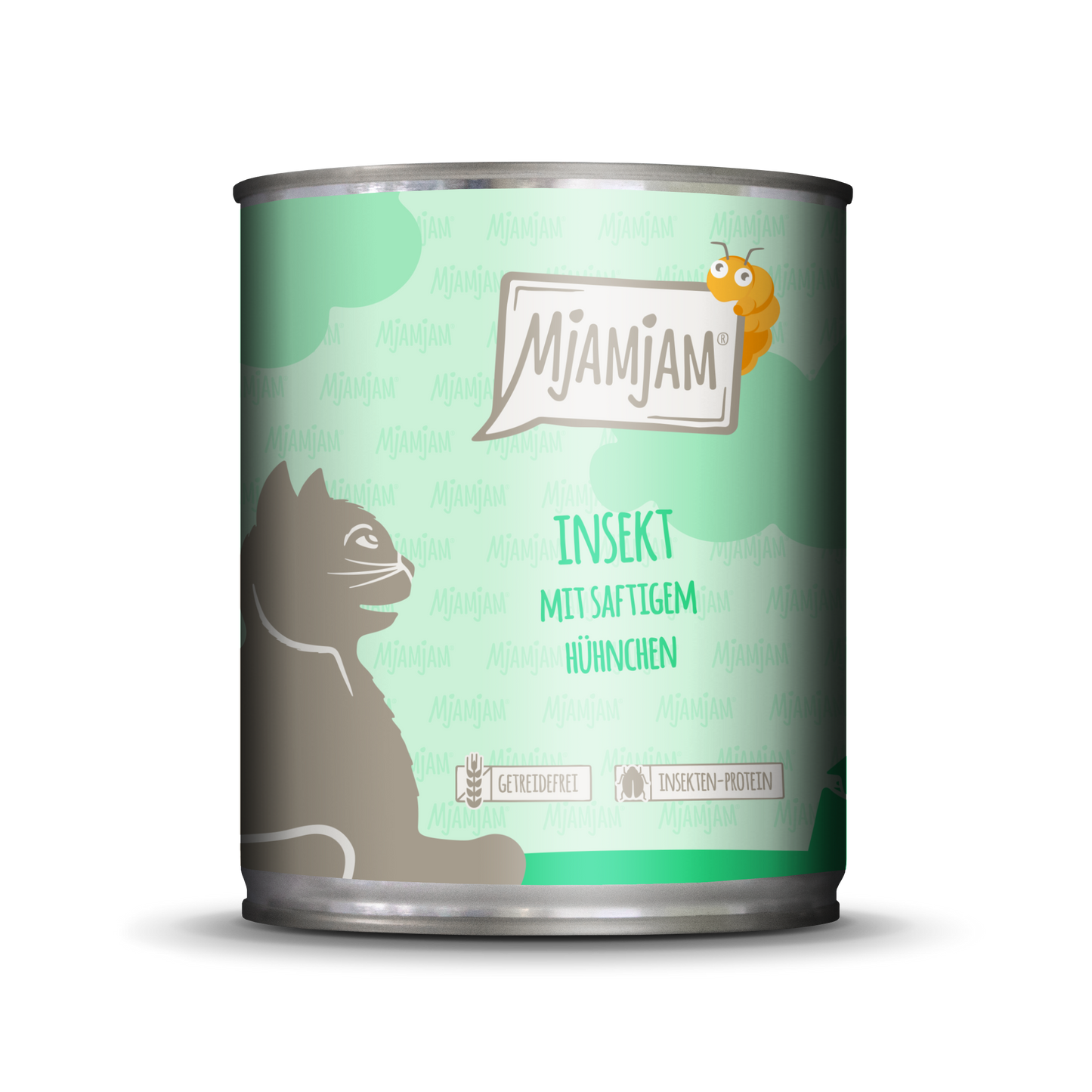 Mjamjam Katzenfutter Dosenfutter Insekt mit saftigem Hühnchen 200g
