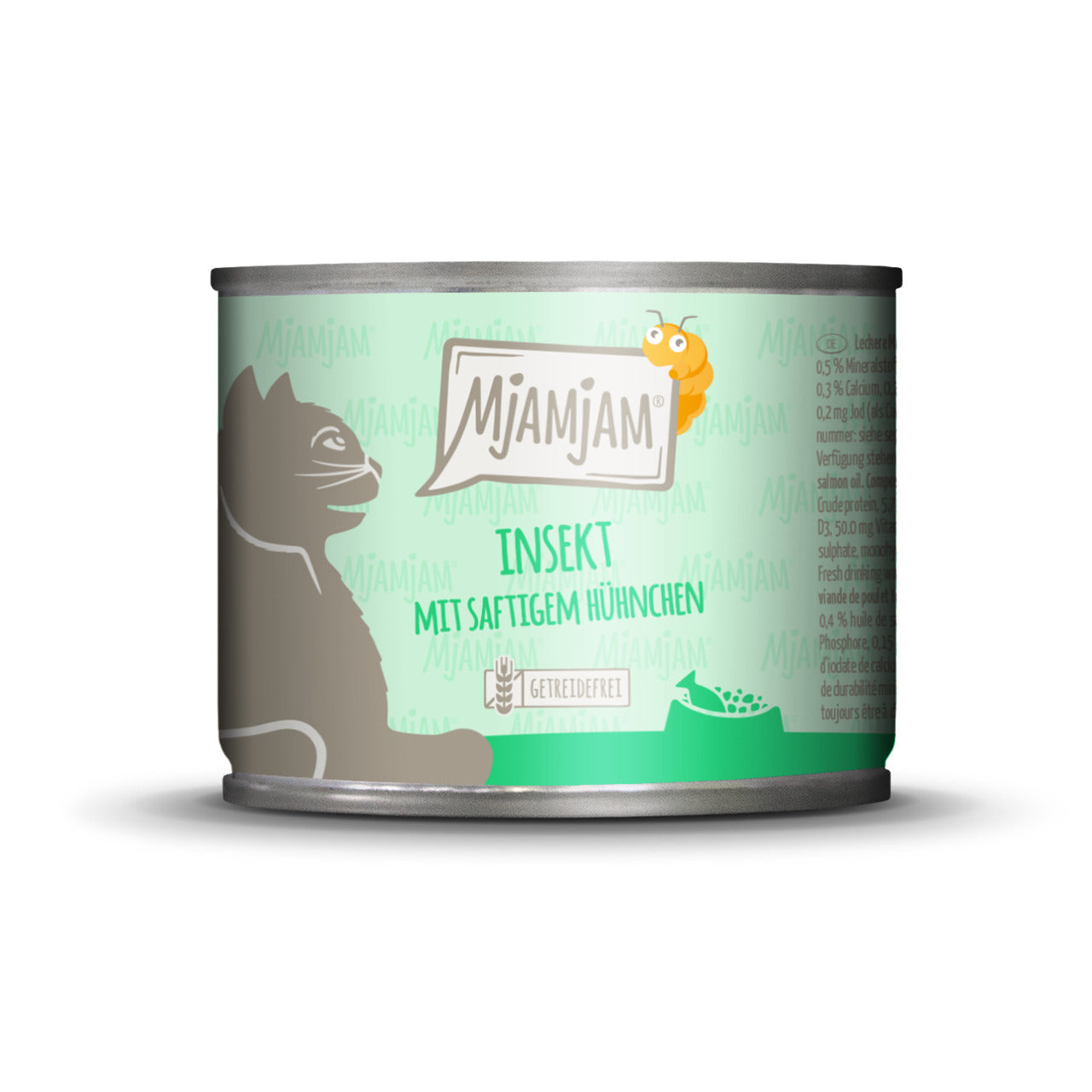Mjamjam Katzenfutter Dosenfutter Insekt mit saftigem Hühnchen 200g