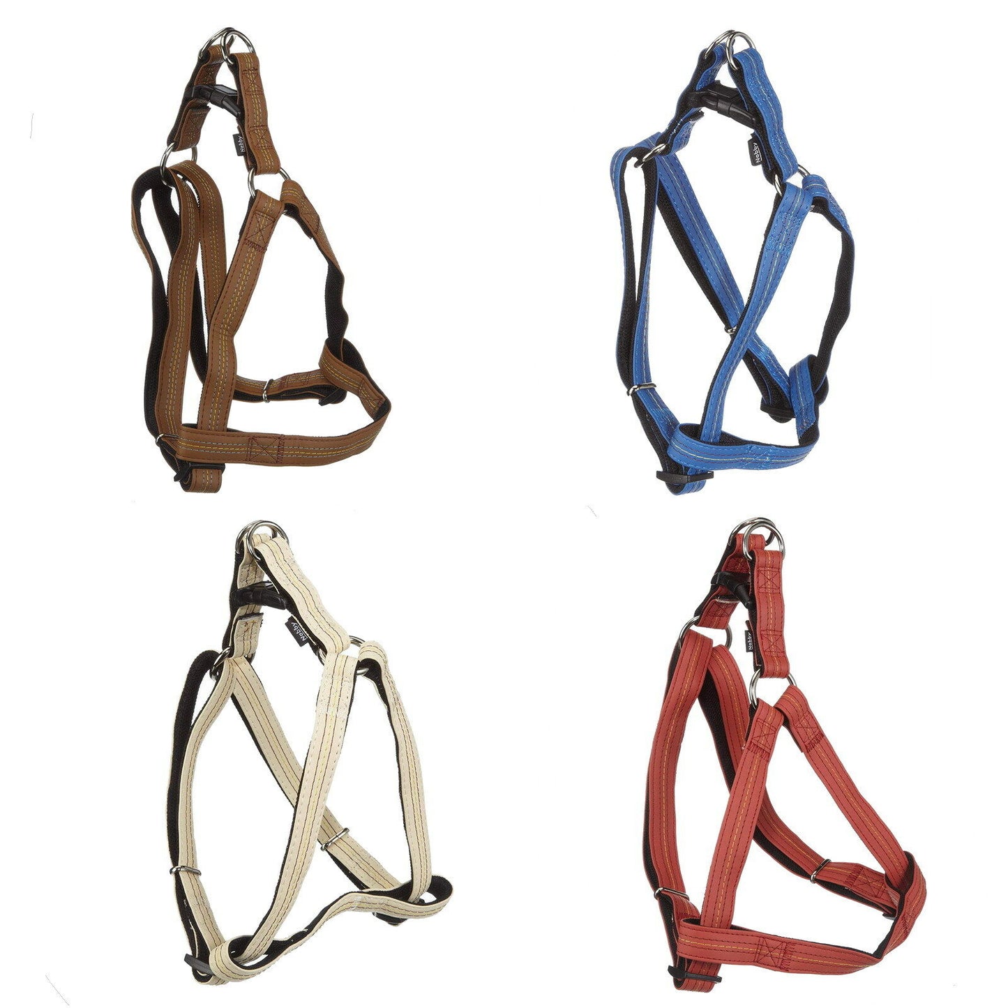 Nobby Geschirr Harness Stitch – Kunstleder/Nylon (Größe L)