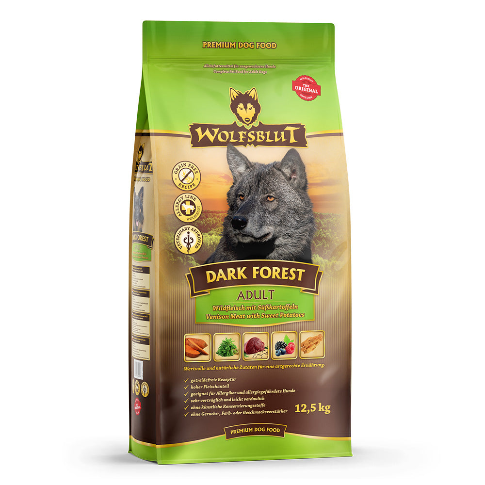 Wolfsblut Adult Dark Forest Trockenfutter mit Wild und Süßkartoffel